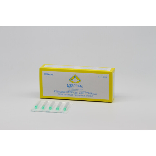 Mesoram Mikro-Injektionsnadeln, 33G / 12mm, 100Stk.