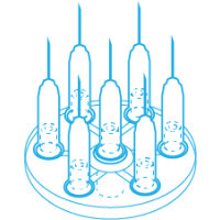 Mesoram Multi-Injektoren mit Mikro-Injektionsnadeln, Circular, 7-fach, 27G / 6mm, 36Stk.