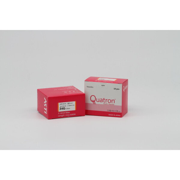 Quatron Multi-Injektionsnadeln, 34G / bis 4mm, 10 Stk.