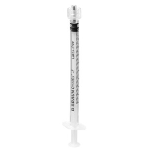 Omnifix-F Luer Lock Solo Feindosierungsspritze, mit Spardorn, 1ml, 100 Stk.