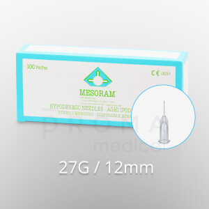 Mesoram Mikro-Injektionsnadeln, 27G / 12mm, 100Stk.
