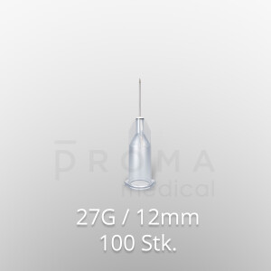 Mesoram Mikro-Injektionsnadeln, 27G / 12mm, 100Stk.