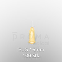 Mesoram Mikro-Injektionsnadeln, 30G / 6mm, 100Stk.