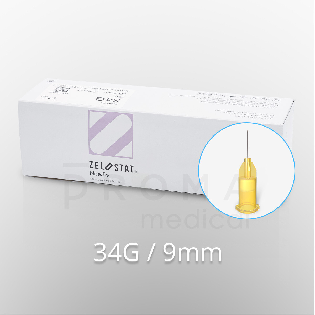 Zelostat Ultra Low Dead Space Injektionsnadeln, 34G /...