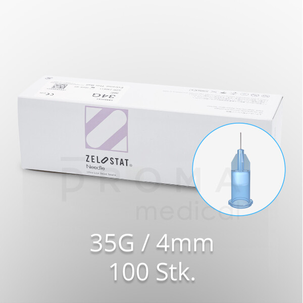 Zelostat Ultra Low Dead Space Injektionsnadeln, 35G / 4mm, 100 Stk.