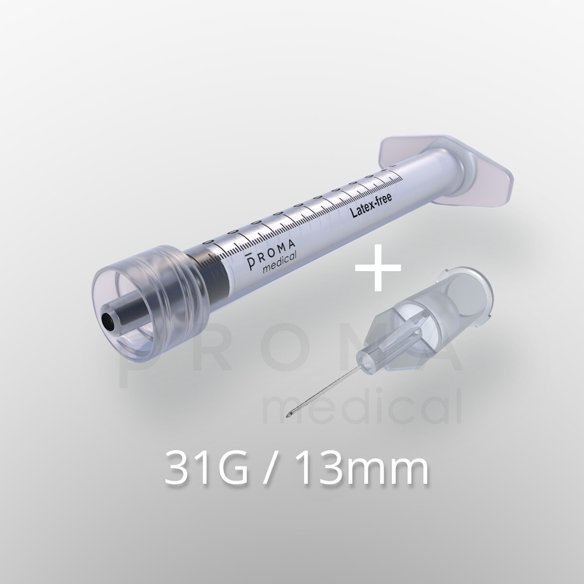 LDS Injektionssystem, 31G, 13mm, 1 Kombi-Paket mit je 100...