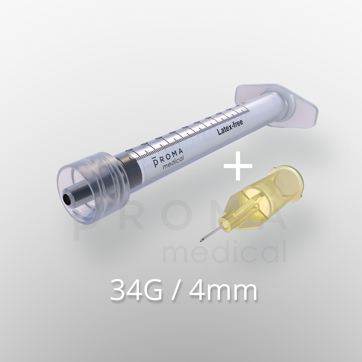 LDS Injektionssystem, 34G, 4mm, 1 Kombi-Paket mit je 100...